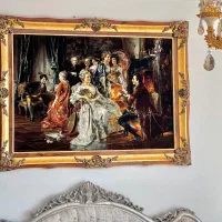 تابلو فرش دستبافت چله ابریشم