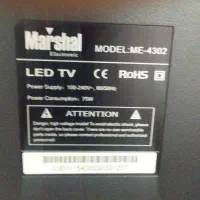 فروش تلویزیون 43 اینچ مارشال فوری|تلویزیون و پروژکتور|وحیدیه, |دیوار