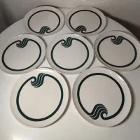 ست ۷ عددی بشقاب غذاخوری ملامین سالم و تمیز