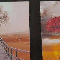 تابلو چهارفصل|تابلو، نقاشی، عکس|شیروان (خراسان), |دیوار