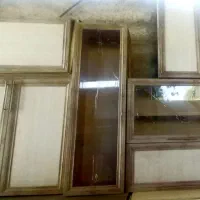 کابینت بدنه فلز نما ام دی اف با گاز و سینک و هود