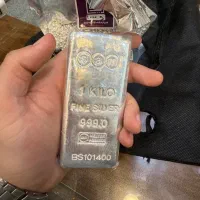 شمش نقره یک کیلویی اماراتی ۳ عدد موجود