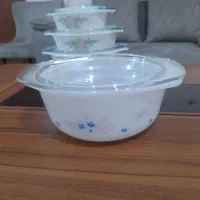 ظرف ۳ تکه پیرکس اصل انگلیس و قدمت حدود ۳۰سال قبل|ظروف سرو و پذیرایی|اندیشه, اندیشه فاز ۱|دیوار