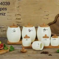 پاسماوری چینی و ست ادویه بااستنددر چوب نو اکبند