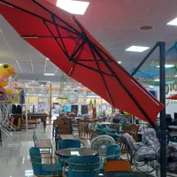 چتر پایه کنار سایه بان چراغ دار باغ ویلا روفگاردن|مصالح و تجهیزات ساختمان|چهارباغ, |دیوار