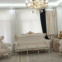 مبل کلاسیک سلطنتی چوب راش دست‌ساز شیک و زیبا هرسین