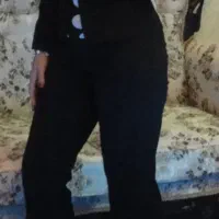 کت و شلوار زنانه کرپ مشکی