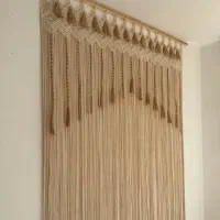 پرده مکرومه بافی|پرده، رانر، رومیزی|مشهد, کوشش|دیوار