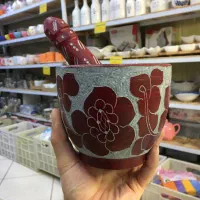 هاون سنگی لیوان سنگی دیزی سنگی حکاکی کار دست|ظروف پخت‌وپز|مشهد, سپاد|دیوار