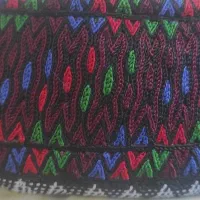 کلاه ترکمنی.  برک سوزن کاری شده