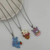 (فروشگاه ساعت و بدلیجات گلچین)گردنبند بچه گانه