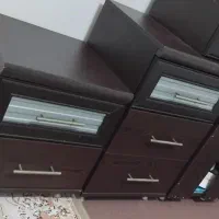 ست کامل تخت دونفره با دوتا پا تختی ومیزآرایش وکمد|تخت و سرویس خواب|مشگین شهر, |دیوار