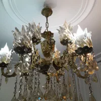 لوستر برنزی ۱۲ شعله جفت هستن