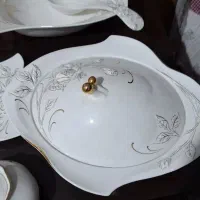 سرویس چینی ۱۲پارچه گل برجسته ایتالیا یی