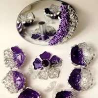 دکوری یلدا و ظروف رزین|صنایع دستی و سایر لوازم تزئینی|قم, حکمت شمالی|دیوار