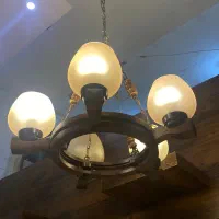 لوستر دو عدد با طرح خیلی خاص و شیک
