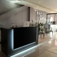 کانتر میز مدیریت منشی مبلمان اداری مدرن نیمست