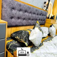 سرویس خواب مدرن/پارچه ای و ملامینه|تخت و سرویس خواب|گلبهار, شهر جدید گلبهار|دیوار