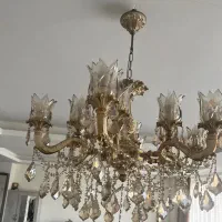 لوستر برنج کاملا اصل بدون زنگ زدگی قابل شستشو|لوستر و چراغ آویز|شهریار, اصیل آباد|دیوار