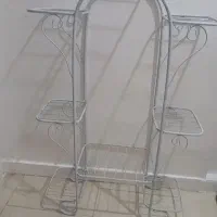 استند فلزی ۸ خانه گلدان نو و استفاده نشده