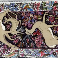 تابلو فرش بافت جیریا|تابلو فرش|اراک, |دیوار