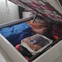 تخت دو نفره جک داره ، کشو کنار تختی ، میز آینه دار|تخت و سرویس خواب|تهران, مروارید شهر|دیوار