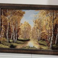 تابلو پاییزه|تابلو فرش|آبیک, |دیوار