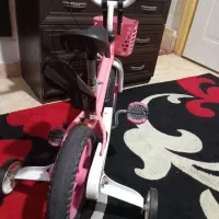 فروش دوچرخه صورتی دخترانه همراه با یدکی