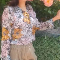 ساحلی کت شومیز شیشه ای وست ترند