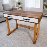 میز تحریر پایه چوبی