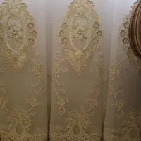 پرده گیپور ترک حریرکشی شده ۵ متری|پرده، رانر، رومیزی|تهران, ازگل|دیوار