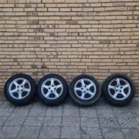 یک دست رینگ پنج پر با لاستیک سایز 15/205با معاوضه