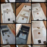 سینک استیل،گرانیتی ،پیانویی، هود گاز،شیرالات