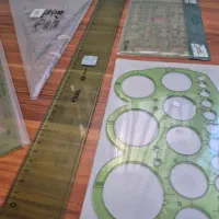 لوازم معماری و طراحی شابلون خط کش