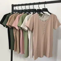 تیشرت پشت گیپوری جنس عالی با کشسانی ویژه روز مادر