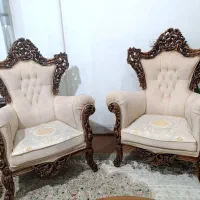 مبل سلطنتی کامل چوب منبت با دست فقط ۲۹م|مبلمان خانگی و میز عسلی|اصفهان, شفق|دیوار