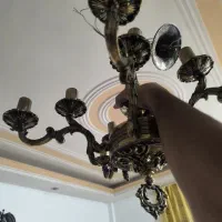 لوستر برنجی 5شاخه انتیک