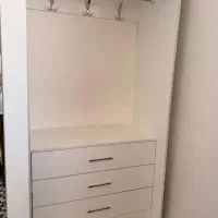 کمد لباس بسیار بزرگ و جادار جنس ملامینه درجه یک|تخت و سرویس خواب|گلپایگان, |دیوار