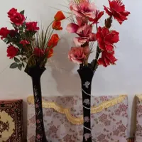 دو عدد گلدان گل های مصنوعی|گل مصنوعی|خلخال, |دیوار