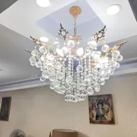 لوستر ۱۰ شاخه اصل با کریستال چک|لوستر و چراغ آویز|تهران, سنایی|دیوار
