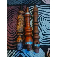 ۳ عدد تنه قلیان چوب سرخ درجه ۱