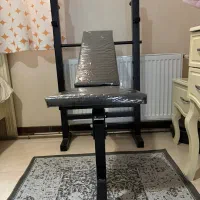 میز پرس سینه + ست کامل هالتر و وزنه