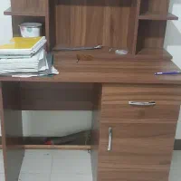 میز تحریر چوبی همراه با جاکتابی|میز تحریر و کامپیوتر|قائم‌شهر, |دیوار