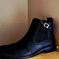 بوت کوتاه زنانه چرم طبیعی نو  سایز  41  با جعبه