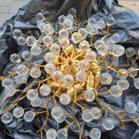 لوستر سقفی تک  برنجی