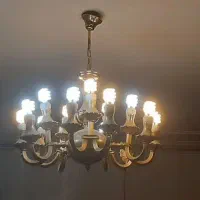 لوستر ۱۵ شعله و ۶ و ۳ شعله طلایی