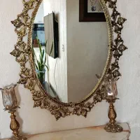 آینه شمعدان برنز