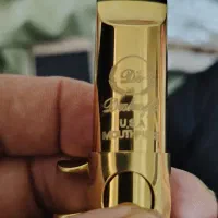 دهنی فلزی ساکسیفون سوپرانو با روکش طلا|سازهای بادی|سقز, |دیوار