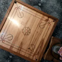 بازی تخته ای کروم و شطرنج - کاروم Carrom