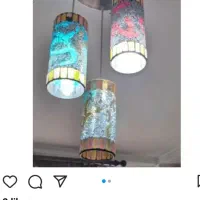 لوستر ۶حباب و۹ شعله همراه حباب یدک ولوستر ۳ساخه|لوستر و چراغ آویز|تهران, مدائن|دیوار